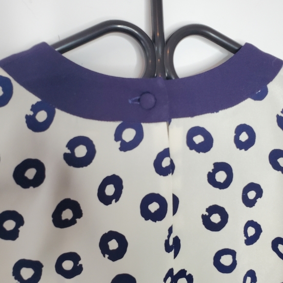 Vintage white and blue t-shirt with "O" print - Picture 4 of 13